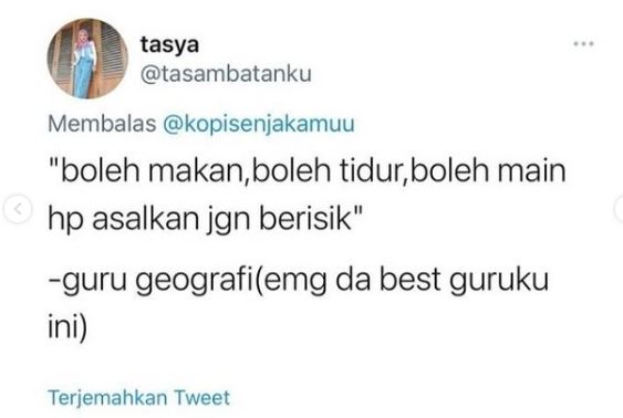 Kalimat Masing-Masing Guru Pelajaran di Sekolah Ini Mustahil Kamu Lupa